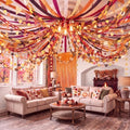 Fall Paper Chains Garland 574 ft Crepe Streamers for Party Decor by Unknown