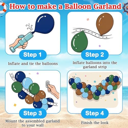 Jetec 148 Pcs Gone Fishing Party Decorations, Inflatable Bobber Balloons - Image 4
