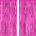 ZATAYE 2 Pack Rose Red Valentines Foil Curtain Streamer Decorations by ZATAYE