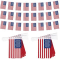 52FT 4th of July Decorations Outdoor, 50 PCS Fourth of July Banner, 5.5 x 8.2 Inches American String Flag Banner for Patriotic Independence Day Fourth of July Accessories Party Home Patio Decor by Heartome