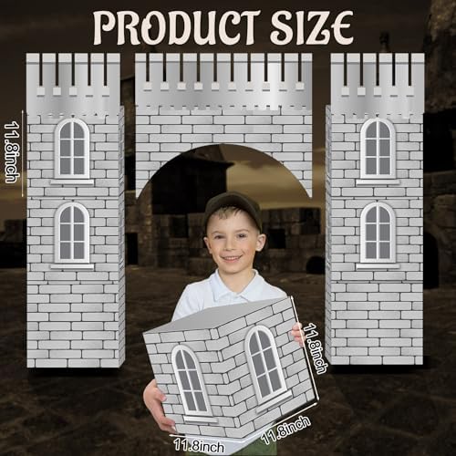 13 Pcs Medieval Decor Large Castle Props Knight Dragon Party Backdrop - Image 2