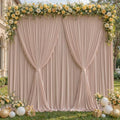 20x10ft Blush Nude Backdrop Curtain Panels for Parties - Wrinkle Free Polyester Photo Curtain Backdrop Wedding Back Drop Fabric Drapes for Party Decorations Background for Photography by WishCare