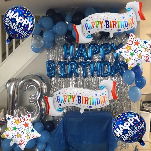 Birthday Decoration Set Colorful Happy Birthday Banner Balloon for Party Decorations and Party Supplies (Birthday C) - Image 4