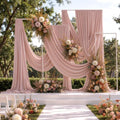 10 ft x 20 ft Dusty Pink Backdrop Curtains for Parties, Wrinkle Free Dusty Pink Photography Backdrop Drapes for Wedding Boys Birthday Baby Shower Bridal Shower Party by Outpain