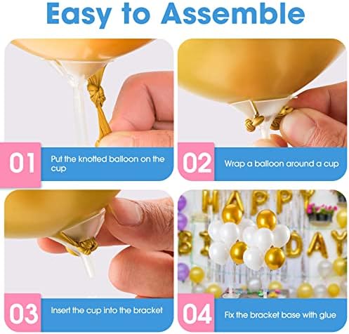 Voircoloria Balloon Stand Kits for Table Birthday Party Decorations,10 Sets - Image 5