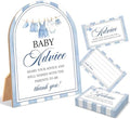 Blue Jean Baby Shower Games, Denim Western Advice For Parents To Be, 6x8 Inch Arch Wooden Sign With Stand And 50 Advice Cards, Gender Reveal Party Supplies & Decorations -LN06 by Unknown