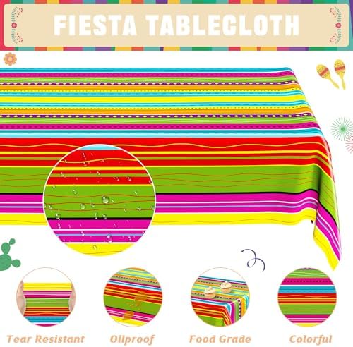 122 Pcs Day of the Dead Paper Plates and Napkins Sets 30 Mexican Tablecloth - Image 4