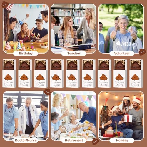 24 Sets Positive Funny Gifts Poo Stress Balls with Boxes - Image 6