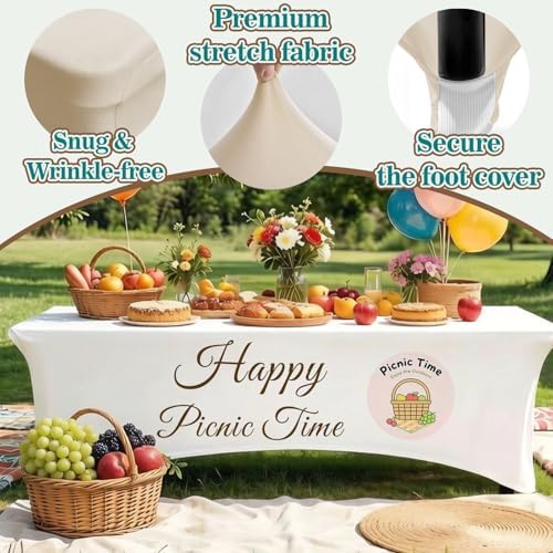 Custom Tablecloth with Business Logo Text 6FT - Image 4