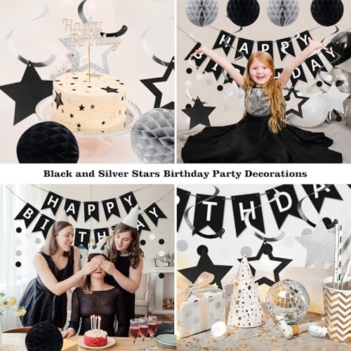 meowtastic Birthday Decorations Happy Birthday Banner with Honeycomb Balls - Image 4