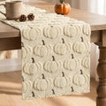 Artoid Mode Beige Soft Faux Fur Fall Table Runner 13x60 Inch by ArtoidMode