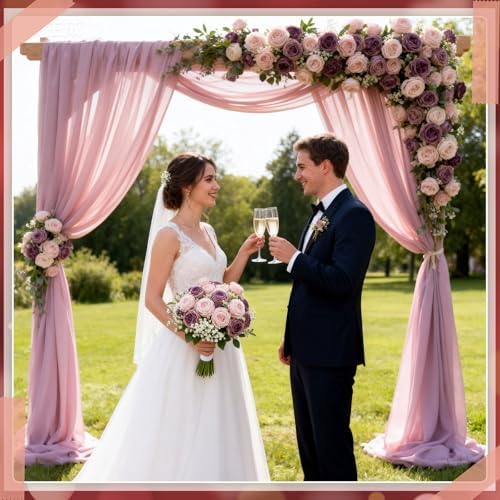 Geosar 24 Bundles Artificial Peonies Flowers,Dusty Rose - Image 6
