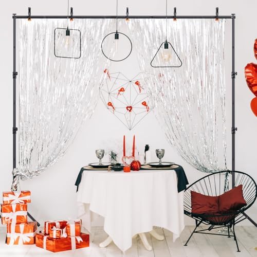 Backdrop Stand 10×8ft (W×H) Adjustable Backdrop Support Ground Kit Photography Photo Shoot Back Drop Stand for Party with Sandbags, Spring Clips, Carrying Bag - Image 6