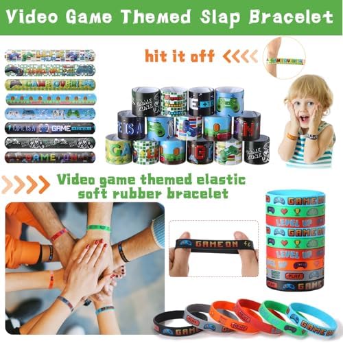 HyDren 243 Pcs 24 Sets Video Game Party Favors for Kids - Image 6