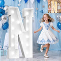 Pooqla 4 FT Marquee Letters, Light Up Letter N, Cool White and Warm White by Pooqla