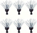 6 Pack Metallic Foil Spray Centerpiece Stars for Wedding, Birthday, Anniversary, Christmas Table Decor, Holiday Festival Baby Shower Graduation Mantle Party Decorations (Black SF) by Unknown