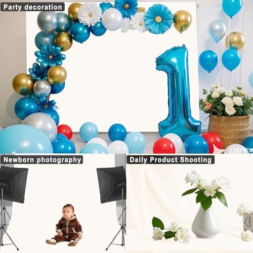 Ivory Photography Backdrop for Photoshoot, Fabric, 10X20 FT - Image 4