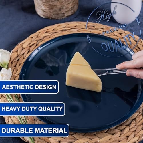 Party Bargains Disposable Cutlery Set [Sapphire] - [120 Count] Clear Heavy Duty & Solid Disposable Silverware Utensils Set, Perfect for Weddings, Buffets, Luncheons - Image 4