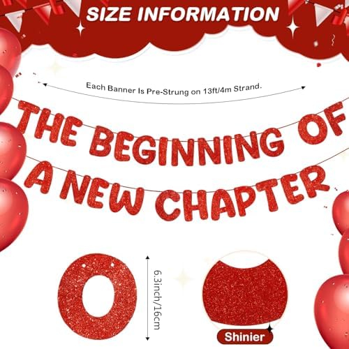Fulmoon Pre Strung the Beginning of a New Chapter Banner, Red - Image 2