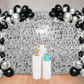 Ozikutech 48 Pcs Silver Shimmer Wall Backdrop Panels for Party Decoration by Ozikutech