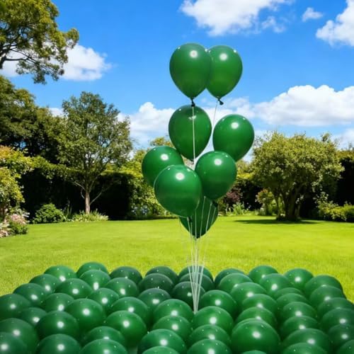 400 Pack Green Balloons 5 Inch Dark Green Latex Mini Small Balloon for Birthday Wedding Baby Shower Graduation Anniversary Jungle Christmas Party Decorations - Image 4