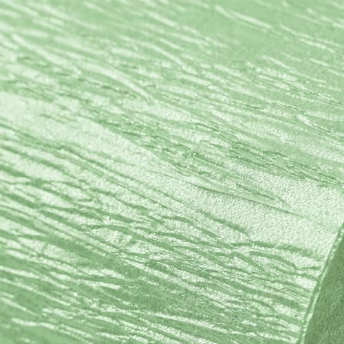 PartyWoo Crepe Paper Streamers 4 Rolls 328ft, Pack of Pearl Green Party Streamers, Crepe Paper for Birthday & Baby Shower Decorations (1.8 in x 82 Ft/Roll) - Image 2