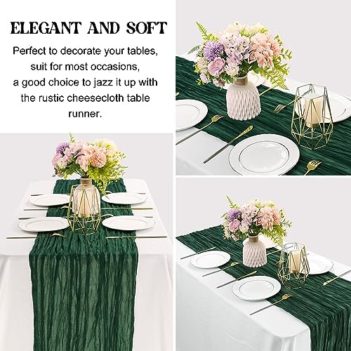 10FT Cheesecloth Table Runner Boho Party Home Decorations - Image 3