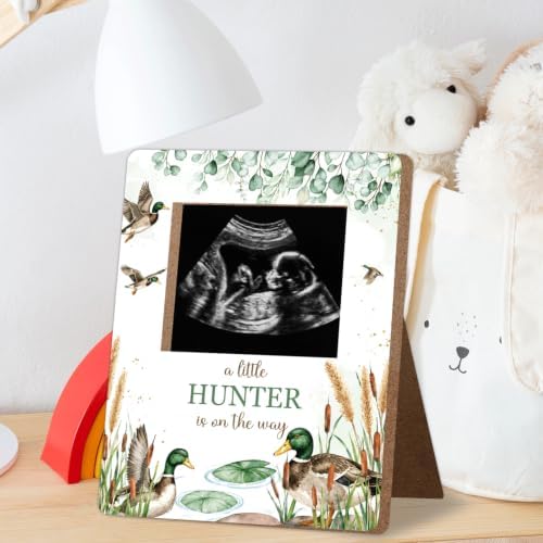Mallard Duck Baby Shower Decor Frame, Duck Hunting Baby Shower Party Supplies, for Expecting Parents-to-Be Keepsake Gifts, Pregnancy Sonogram Frame Keepsake, Gender Reveal Present - Image 3