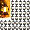 Ferraycle 72 Pcs Mini Lanterns Bulk 4 Inch Black Lamp Table Centerpieces by Ferraycle
