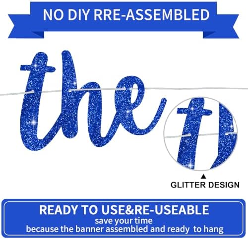 BEISHIDA Blue Pre-Strung Glitter The Beginning of A New Chapter Banner - Image 2