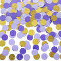 MOWO Gold Purple and Lavender Confetti Table Decoration, 1.2'', 200pc by MOWO