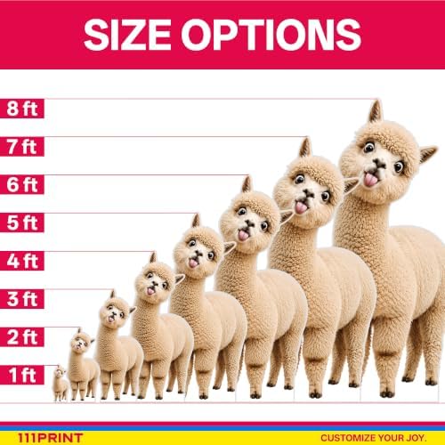 Funny Alpaca Life Size Cardboard Cutout Standee, 8FT - Image 6