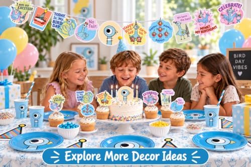 Pigeon Birthday Party Supplies Bird Day Plates Napkins Willems (Tableware) - Image 5