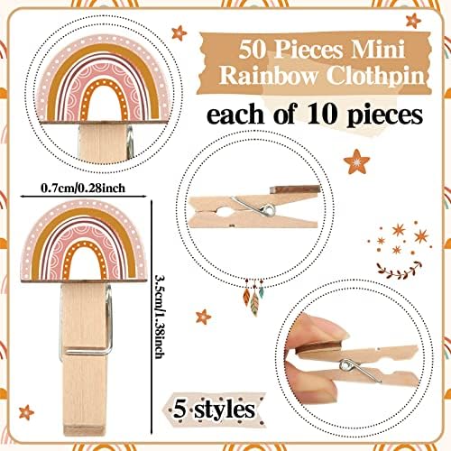 Patelai 321 Pcs Baby Shower Games Supplies, Boho - Image 5