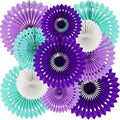 BEISHIDA Honeycomb Round Paper Fan Lavender Purple Hanging Party Decoration by Beishida