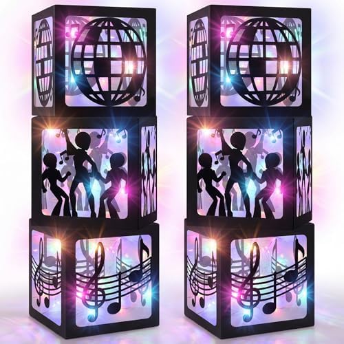 Novabright 6 Sets Large Disco Party Decoration Boxes with Light Strings by Unknown