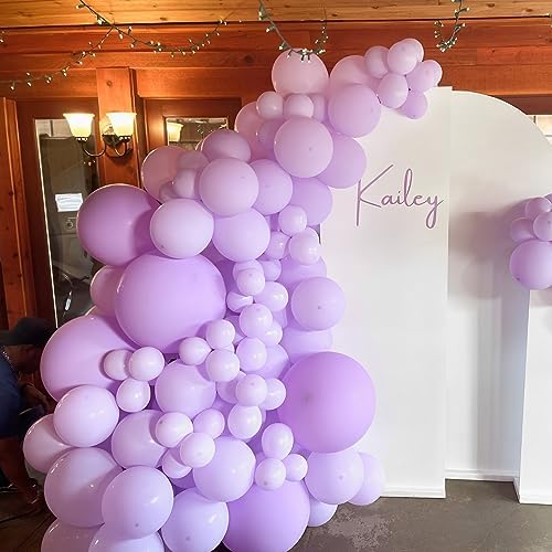 Voircoloria 110pcs Pastel Purple Light Purple Latex Party Balloons, 12inch - Image 6