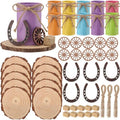 50 Pcs Western Party Decorations, Wagon Wheel Hay Bale, Multicolor by Unknown