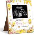 Bee Baby Shower Decorations Frame, Bee Pattern Sonogram Picture Frame, New Mom Expecting Parents-to-Be Keepsake Gifts, Bumble Bee Baby Shower Decorations, Pregnancy Announcements, 4.5 * 5.3 IN Photo by Unknown