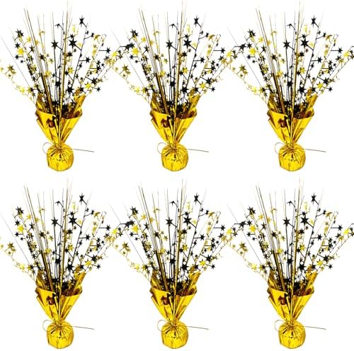 FUBININA Birthday Table Centerpiece Party Decoration Foil Spray Centerpiece by FUBININA