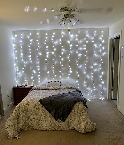Lepro Lighting Ever 306 LED Curtain Lights Cool White, Hanging Fairy Lights - Image 4