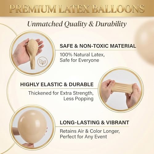 HIINS 10" Black Gold Balloon Column Kit Set of 2 With Base&Pole,Backdrop Decor for Party - Image 5