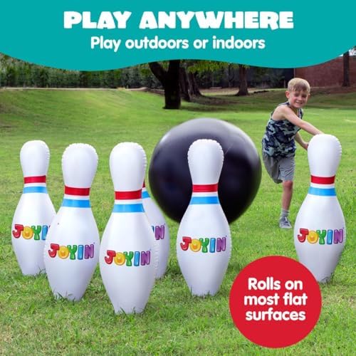 JOYIN Giant Inflatable Bowling Set for Kids and Adults, Christmas Birthday Party Games, Kids Education Motor Skills Toys - Image 4