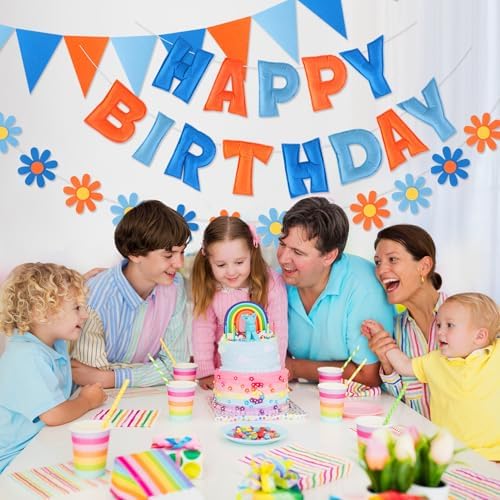 YEOCU Happy Birthday Decorations, No DIY, Pre-Strung 3D Banner - Image 5