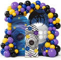 101P Starry Night Arch Backdrop Covers Balloon Garland for Halloween Decor by BOpusail