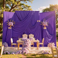 20ftx10ft Purple Backdrop Curtains for Party Background, Wrinkle Free Purple Photo Curtains Backdrop Drapes 4 Panels Back Drop Cloth for Wedding Birthday Photography Baby Shower Decor by CO-AVE