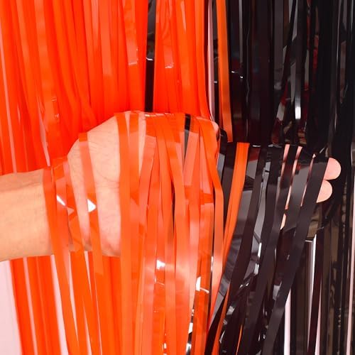 BRAVESHINE Party Foil Fringe Curtains Backdrop Halloween Decorations - Image 5