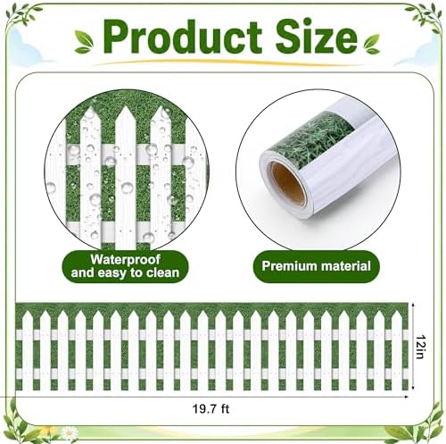 20Ft Picket Fence Bulletin Board Decoration, Back to School Decor Kit - Image 2