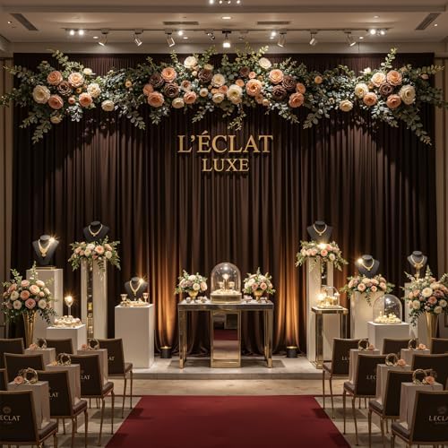 20x10ft Brown Backdrop Curtain Panels for Parties - Wrinkle Free Polyester Photo Curtain Backdrop Wedding Back Drop Fabric Drapes for Party Decorations Background for Photography - Image 7