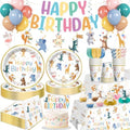 Xynic 207pcs Party Animal Birthday Decorations Tableware Set, for 25 Guests by Unknown